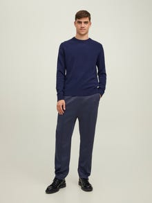 Jack & Jones Pantaloni in felpa Wide Fit -Navy Blazer - 12202584