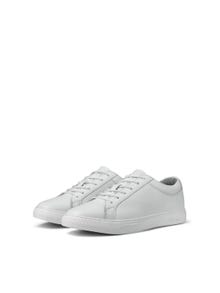 Jack & Jones Leder Sneaker -Bright White - 12202588