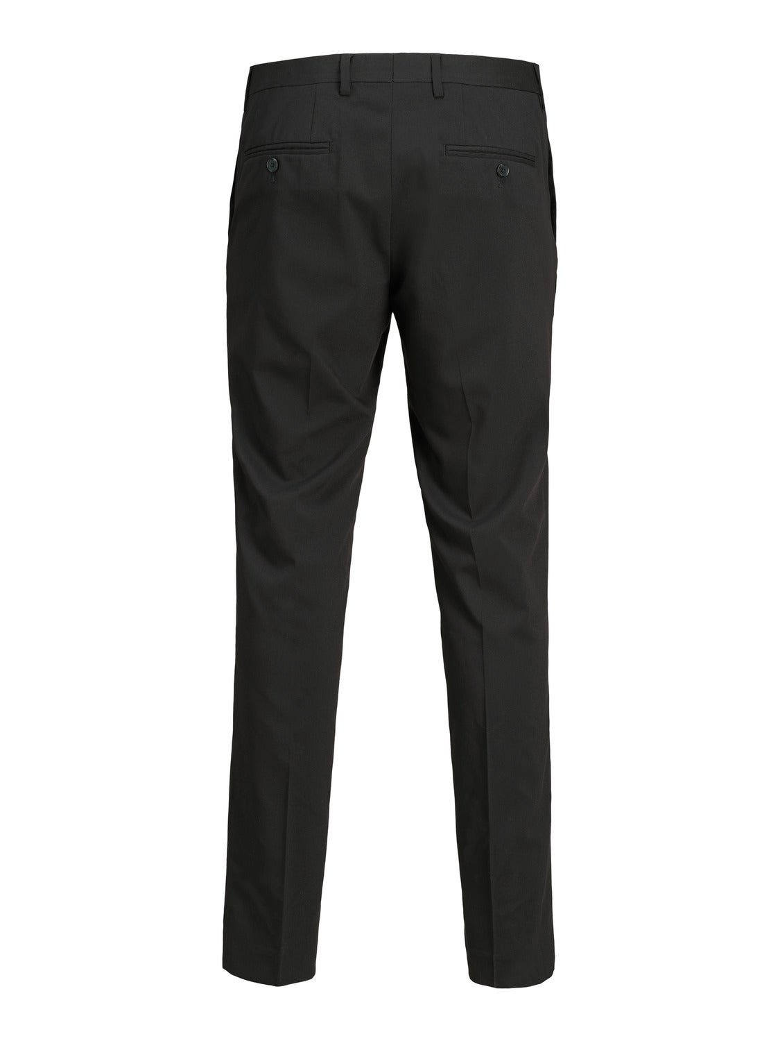 Buy Men Black Textured Slim Fit Trousers Online - 459946 | Peter England