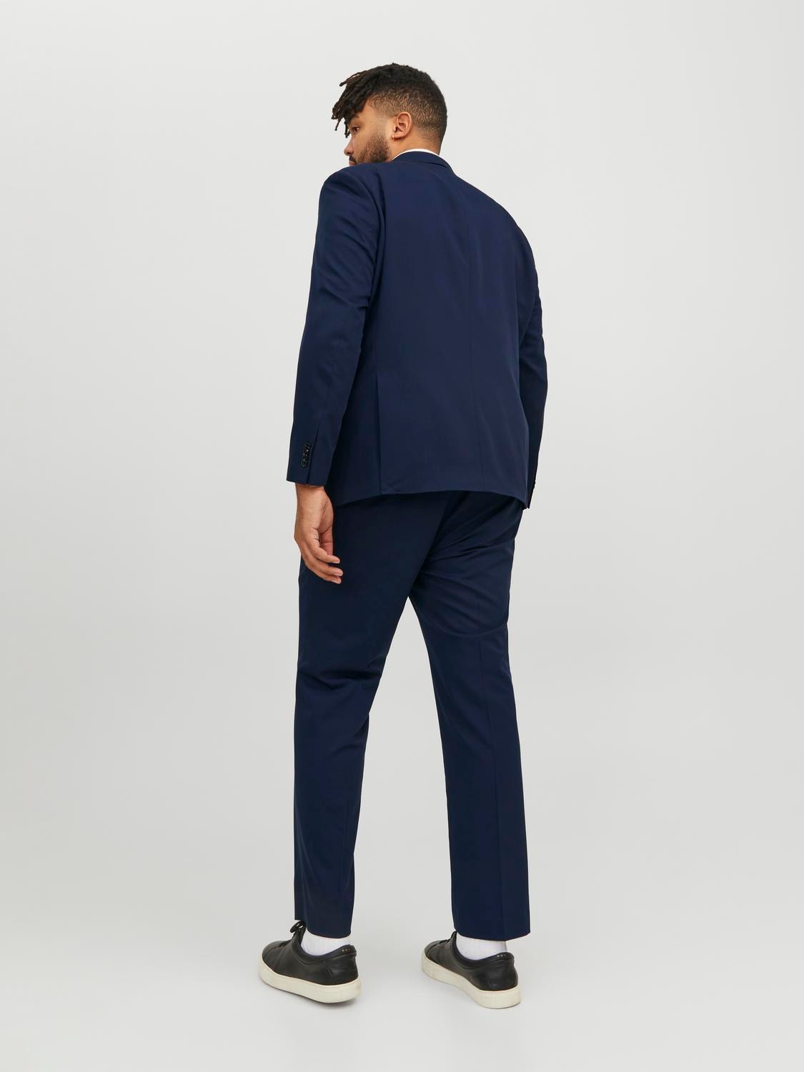Jack & Jones Plus Size Slim Fit Tailored Trousers -Dark Navy - 12202684