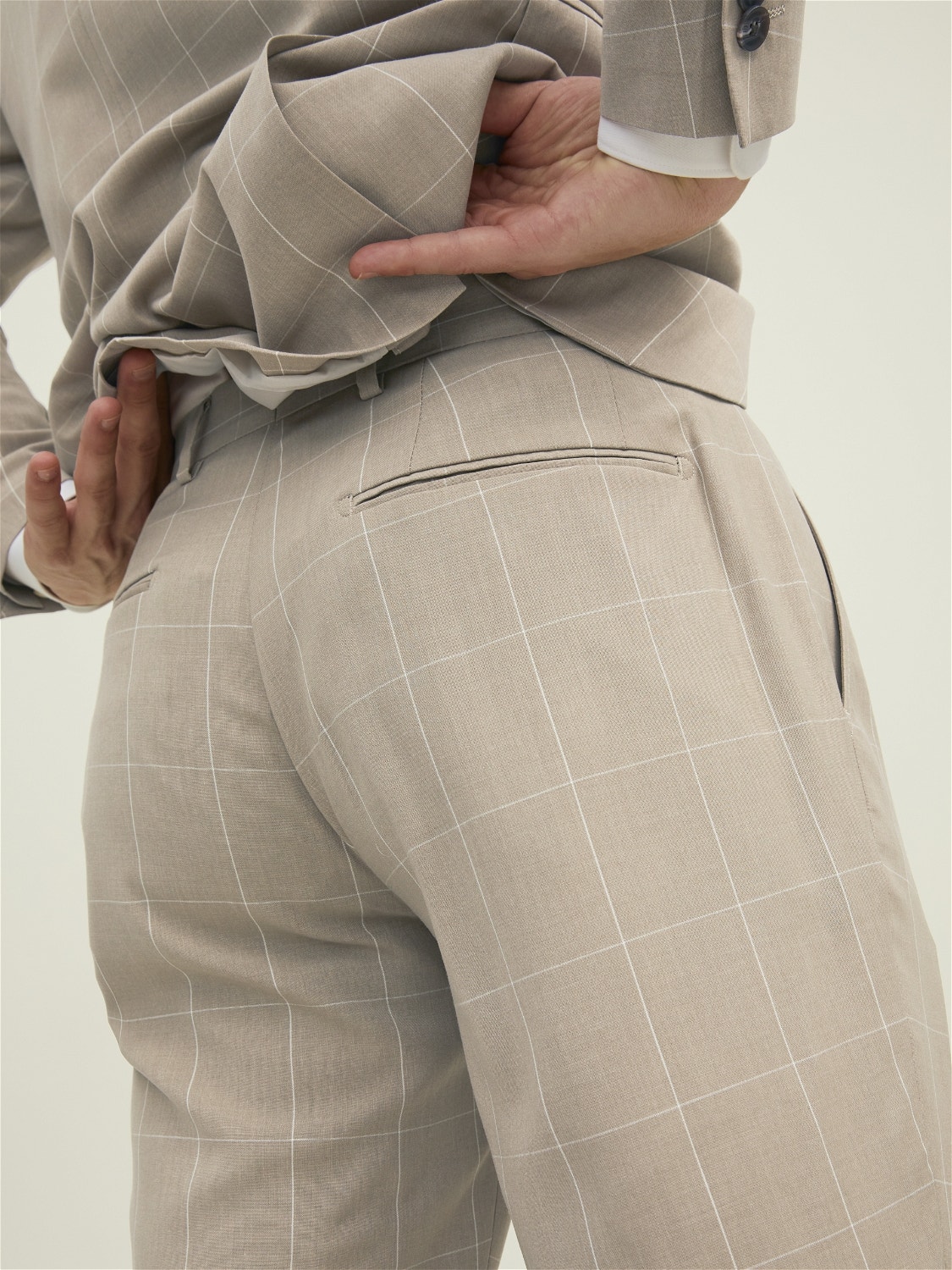 Jack & Jones JPRFRANCO Pantalons de tailleur Slim Fit -Curds & Whey - 12202798