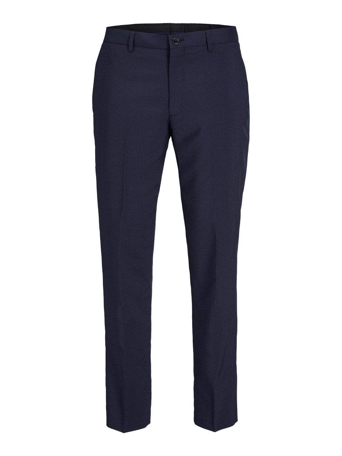 Tailored Navy Blue Women's Slim Pants