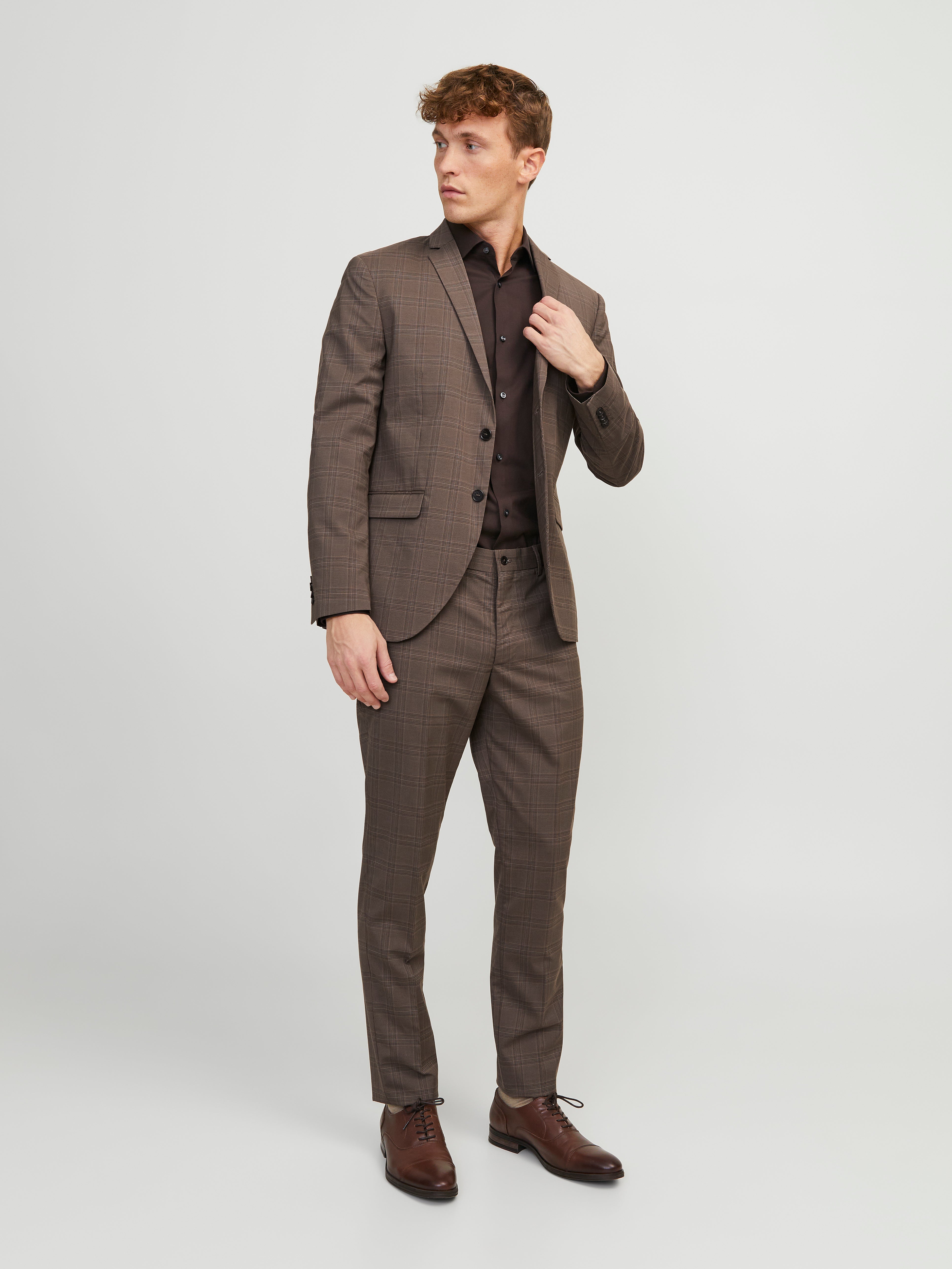 Jack & Jones Jprfranco Check – Pantalon Costume Homme Tendance, Tissu Stretch Confort, Carreaux Élégants
