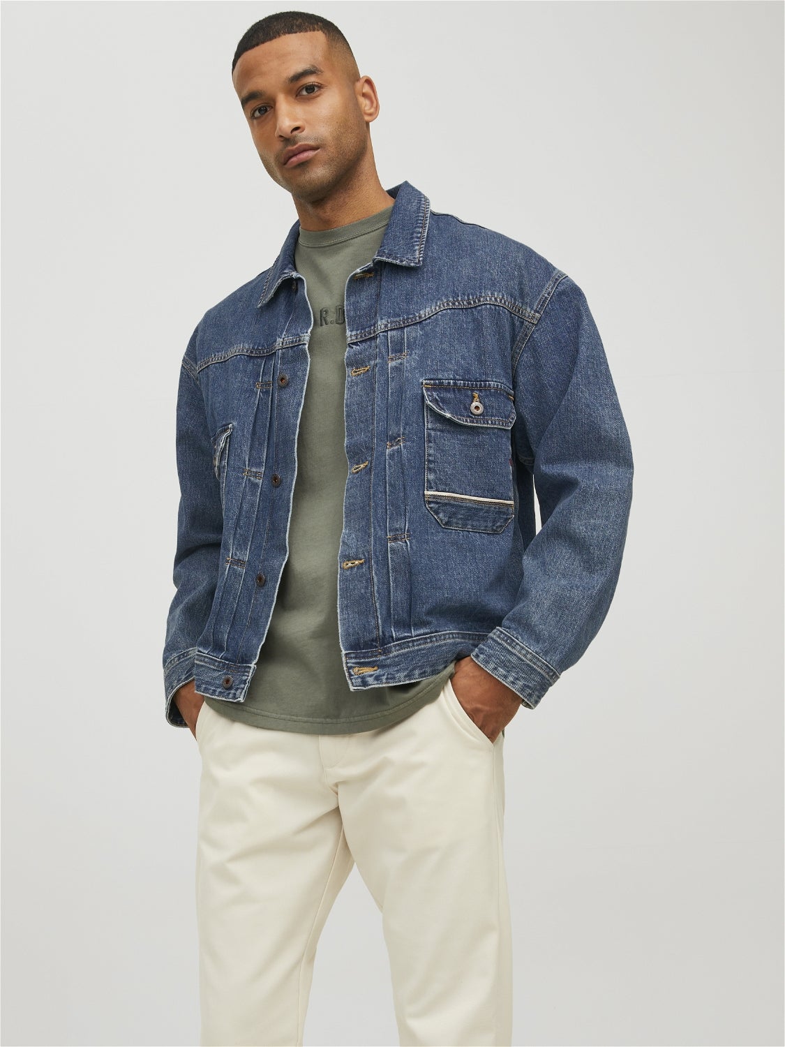 Jack & Jones Jack & Jones denim jacket Navy Blue L discount 63% MEN FASHION Jackets Jean 