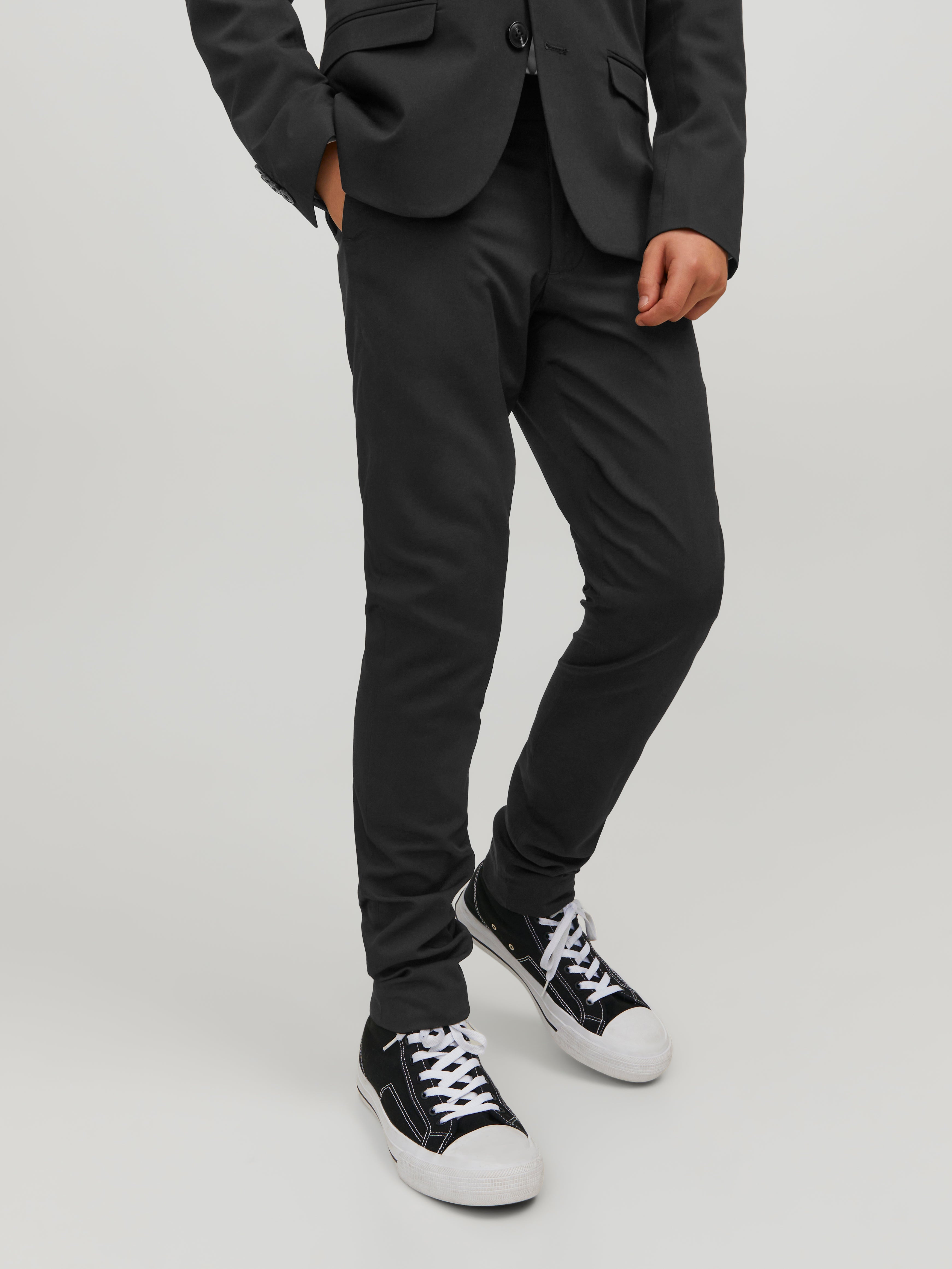 TOPMAN Skinny Tuxedo Pants in Black for Men | Lyst