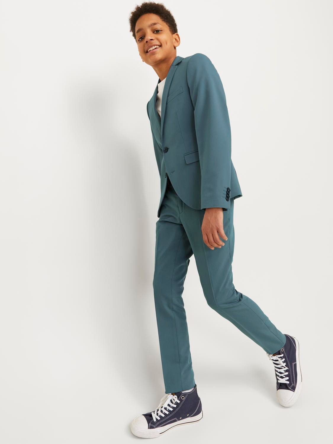 Jack & Jones JPRSOLAR Eleganckie spodnie Dla chłopców -Balsam Green - 12203547