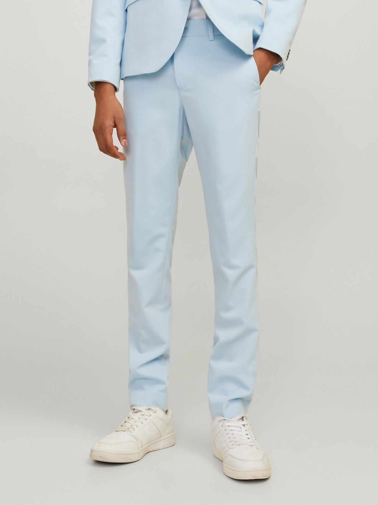 Jack & Jones JPRSOLAR Eleganckie spodnie Dla chłopców -Cashmere Blue - 12203547