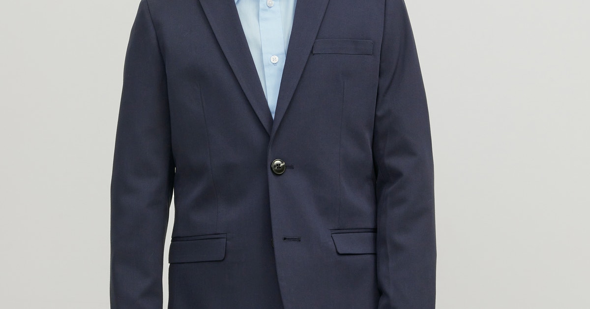 JACK & JONES Jprsolar Noos Jnr blazer voor jongens, zwart, 140