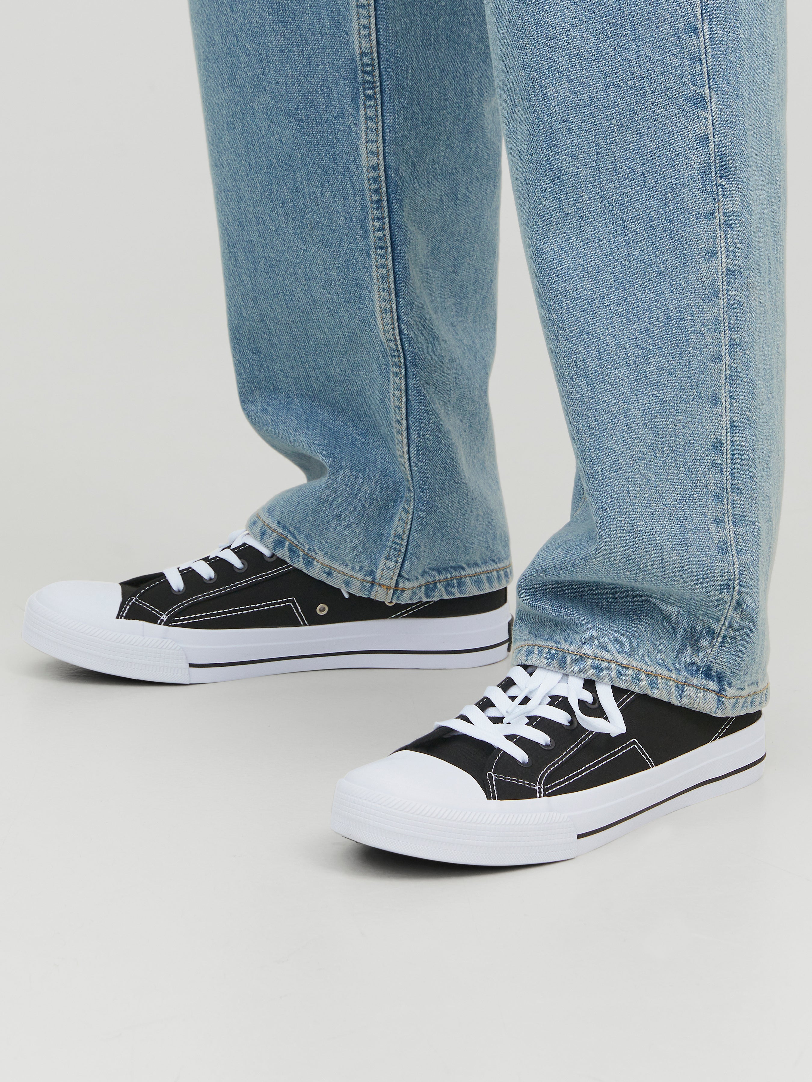 Baskets Jack & Jones Canvas, Taille EU 41, Bleu, Destockage -50%, Neuves Avec Emballage - Style Sportif Homme
