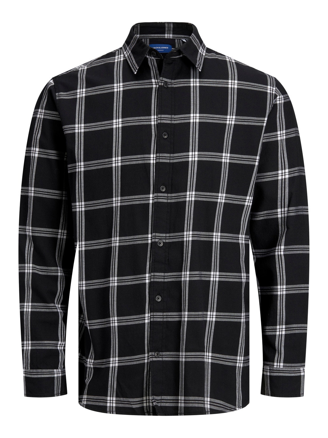 Jack & Jones Camisa de Xadrez Slim Fit -Black - 12203693