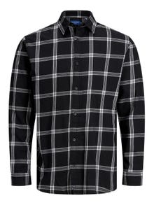 Jack & Jones Slim Fit Rutete skjorte -Black - 12203693