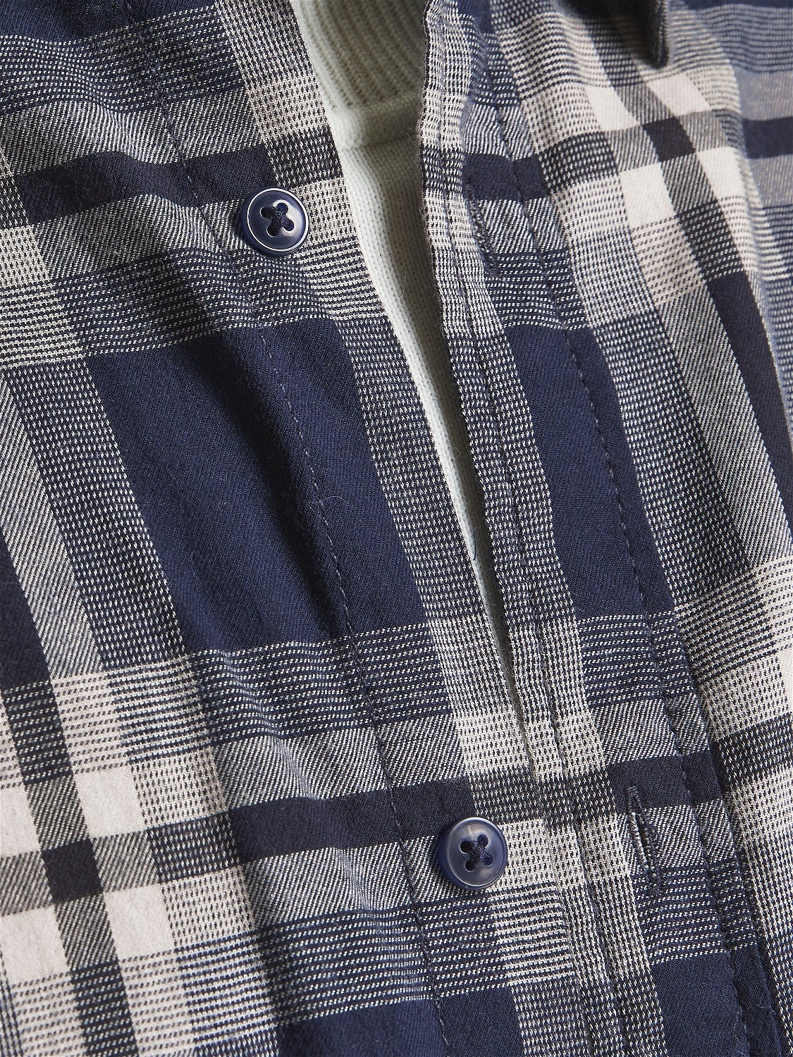 Dark blue hot sale check shirt