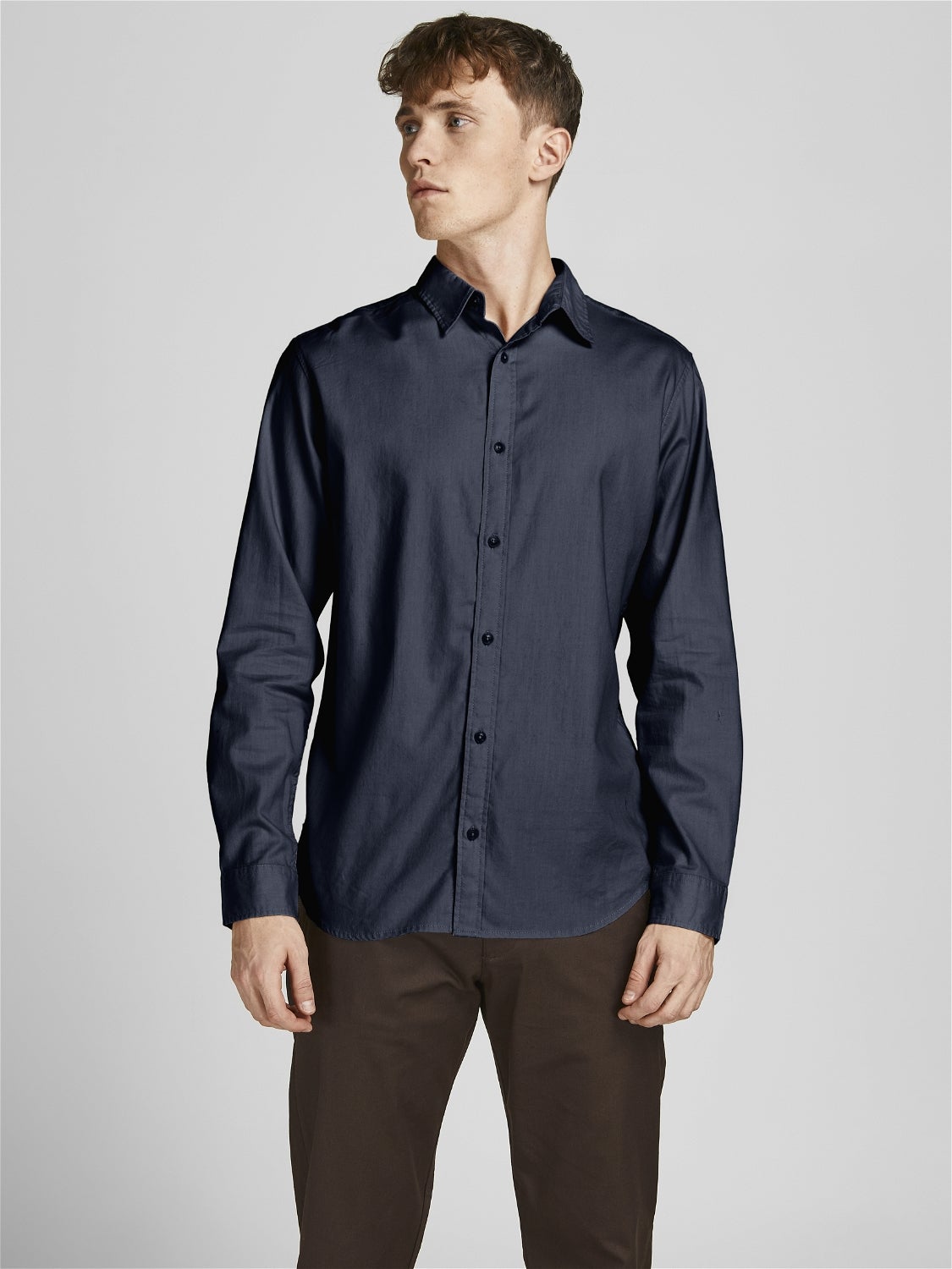 MODA UOMO Camicie & T-shirt Tailored fit Pull&Bear T-shirt sconto 68% Blu navy S 
