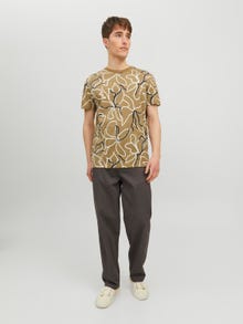 Jack & Jones T-shirt Tropical Decote Redondo -Covert Green - 12203764