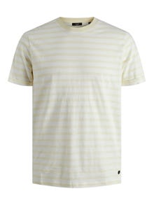 Jack & Jones Stripete O-hals T-skjorte -Pear Sorbet - 12203778