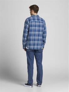 Jack & Jones Camicia a quadri Comfort Fit -Medium Blue Denim - 12203832