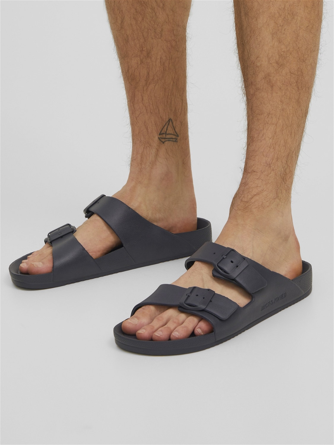 Jack & Jones Polyester Sandals -Anthracite - 12204004