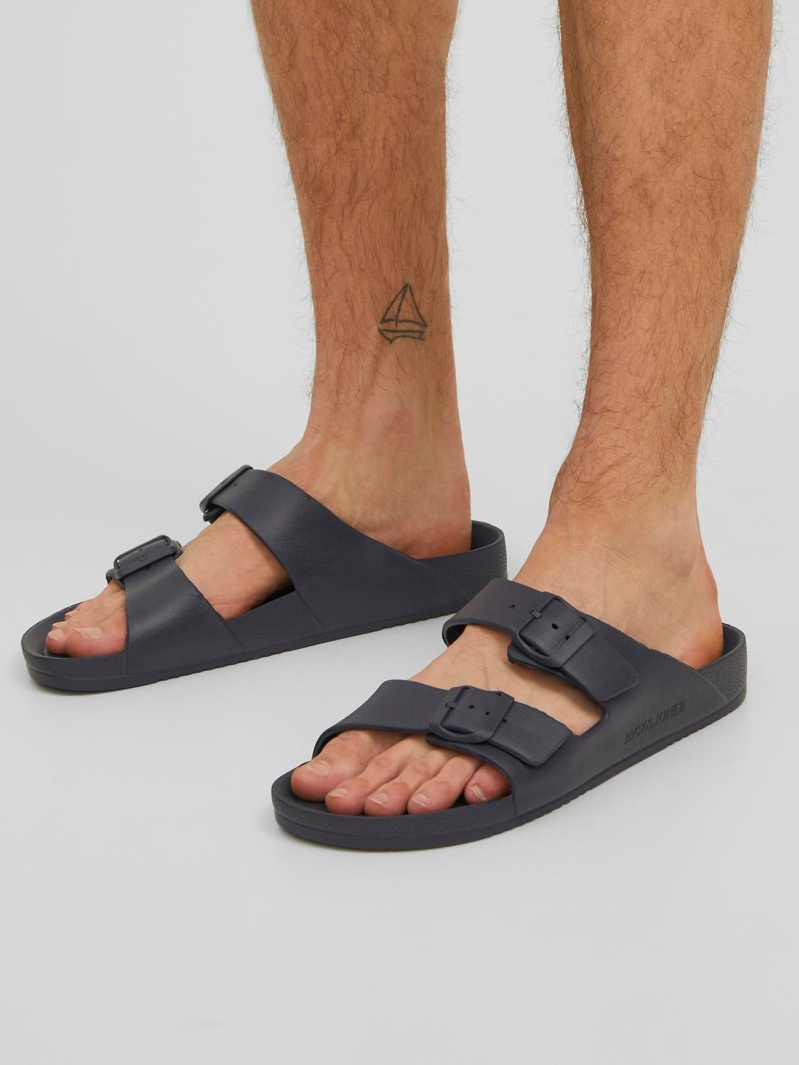Jack & Jones Sandals -Anthracite - 12204004