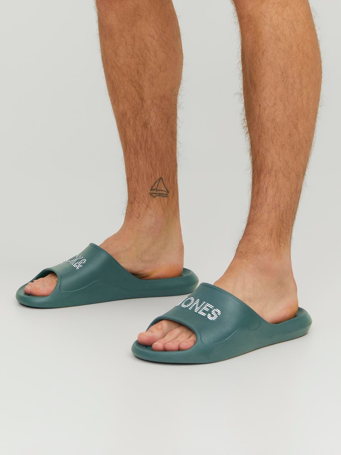 Jack & Jones Pool sliders -Trekking Green - 12204005