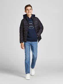 Jack & Jones JJICLARK JJORIGINAL AKM 023 NOOS JNR Klasikinio kirpimo džinsai Jaunimui -Blue Denim - 12204020