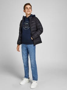 Jack & Jones JJICLARK JJORIGINAL AKM 023 NOOS JNR Klasikinio kirpimo džinsai Jaunimui -Blue Denim - 12204020