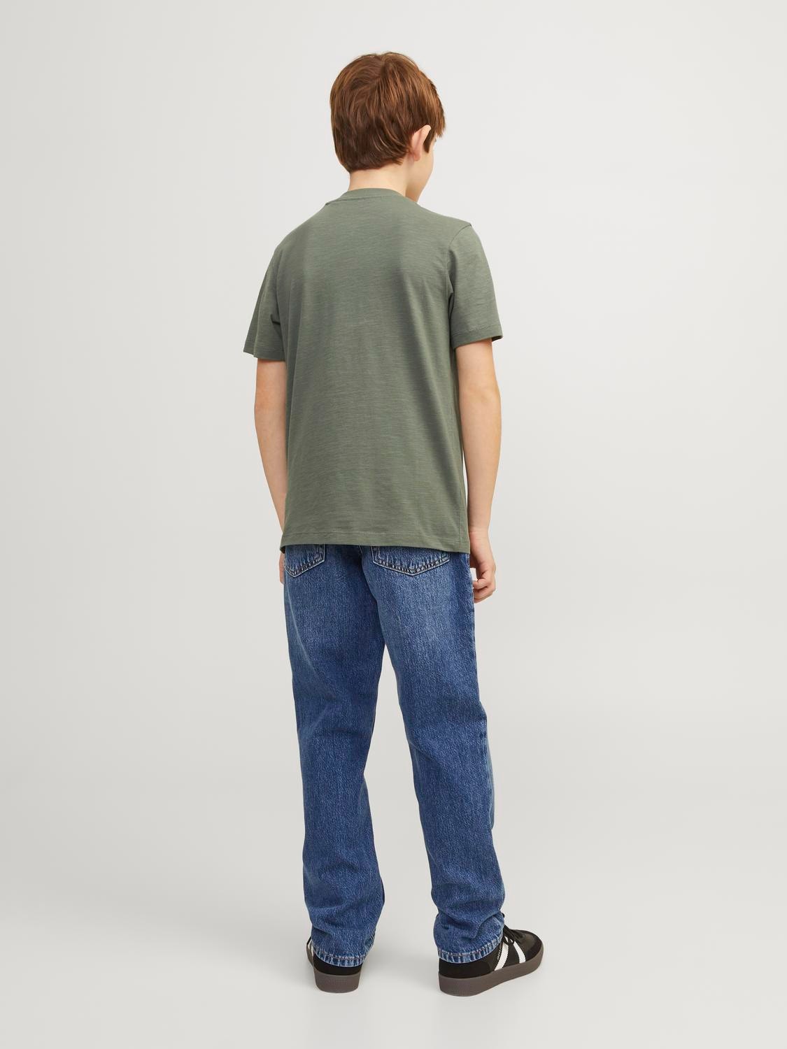 Jack & Jones JJICLARK JJORIGINAL NA 123 Regular fit jeans For boys -Blue Denim - 12204021
