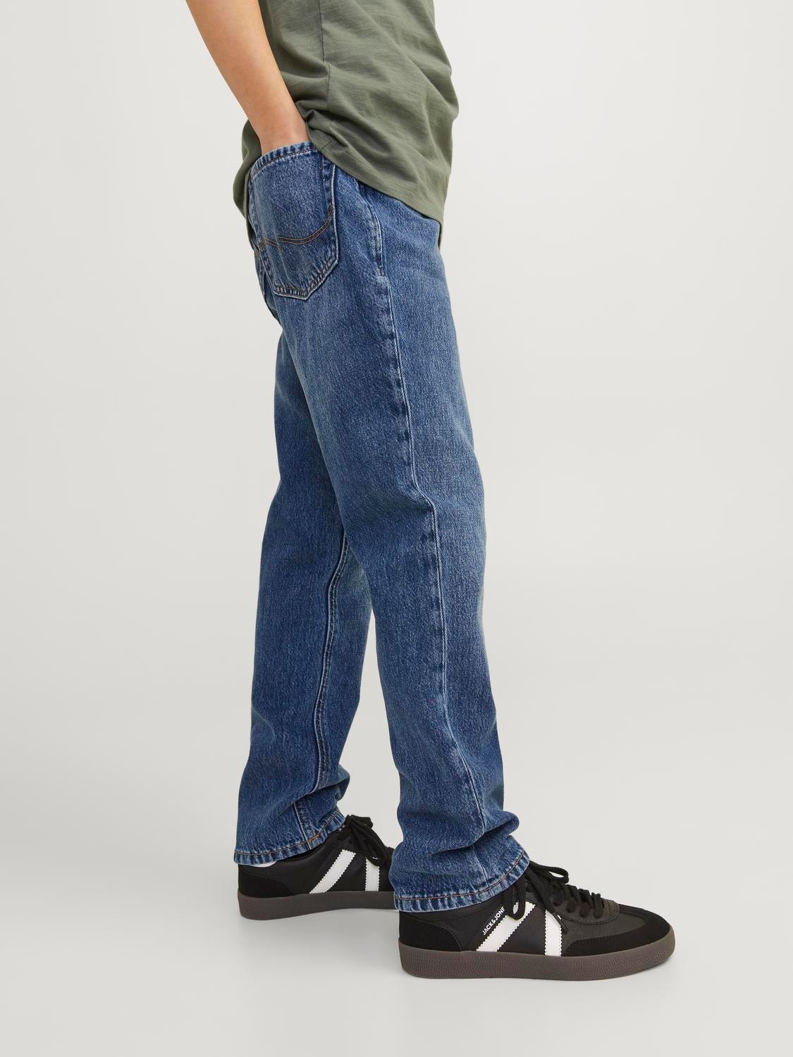 Jack & Jones JJICLARK JJORIGINAL NA 123 Jeans Regular Fit Para meninos -Blue Denim - 12204021