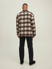 Jack & Jones Regular Fit Košile Shacket -Seal Brown - 12204201