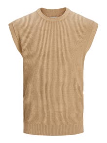 Jack & Jones Plain Knitted vest -Curds & Whey - 12204243
