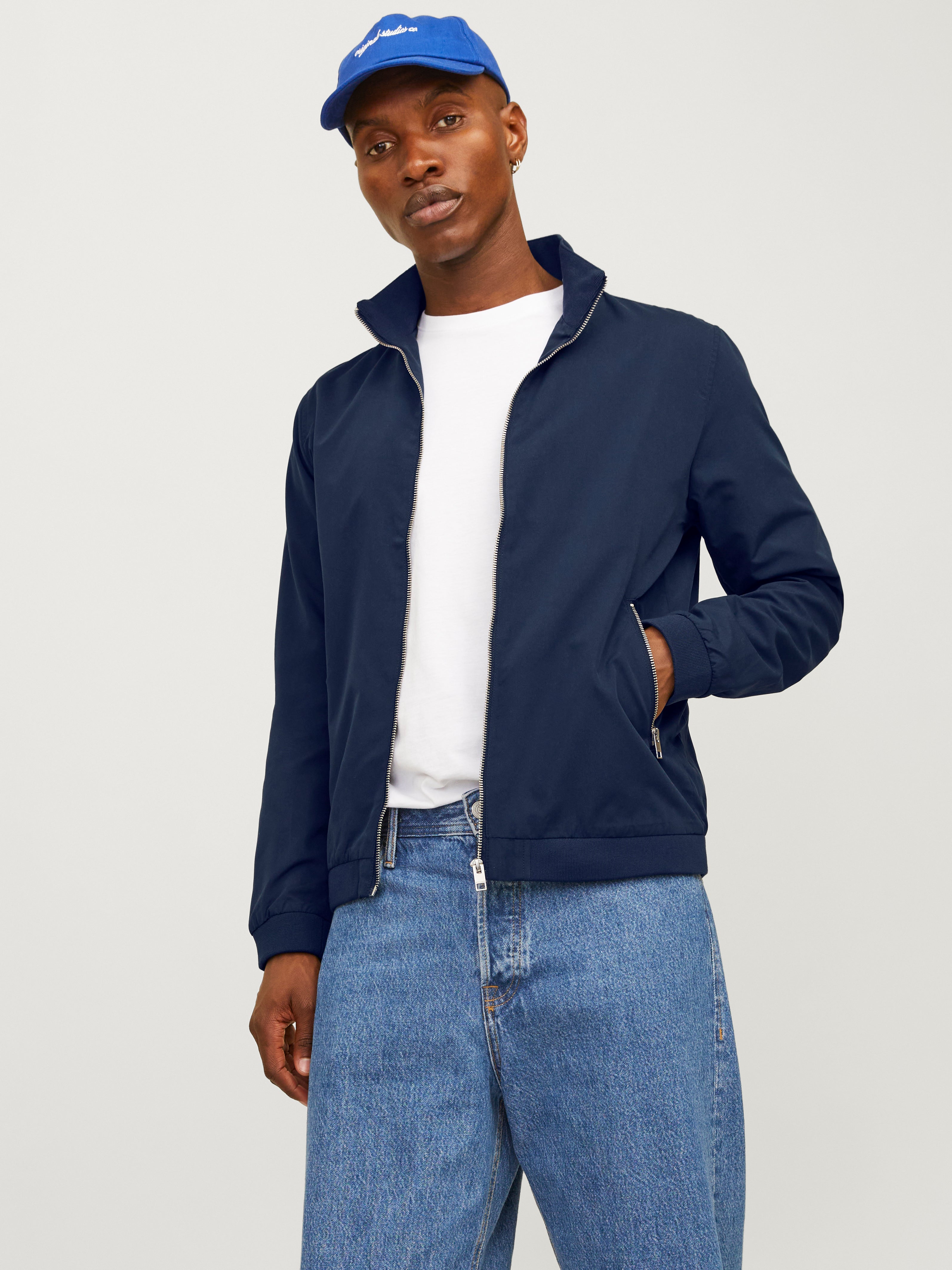 Jack and jones blue jacket best sale