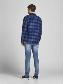 Jack & Jones JJIPETE JJORIGINAL AGI 085 LID SN Beinschnitt Skinny verjüngt jeans -Blue Denim - 12204303