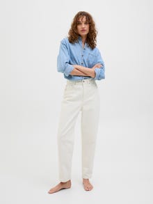 JJXX JXLISBON MOM HW MR4012 JEANS DNM LN -White Denim - 12204490