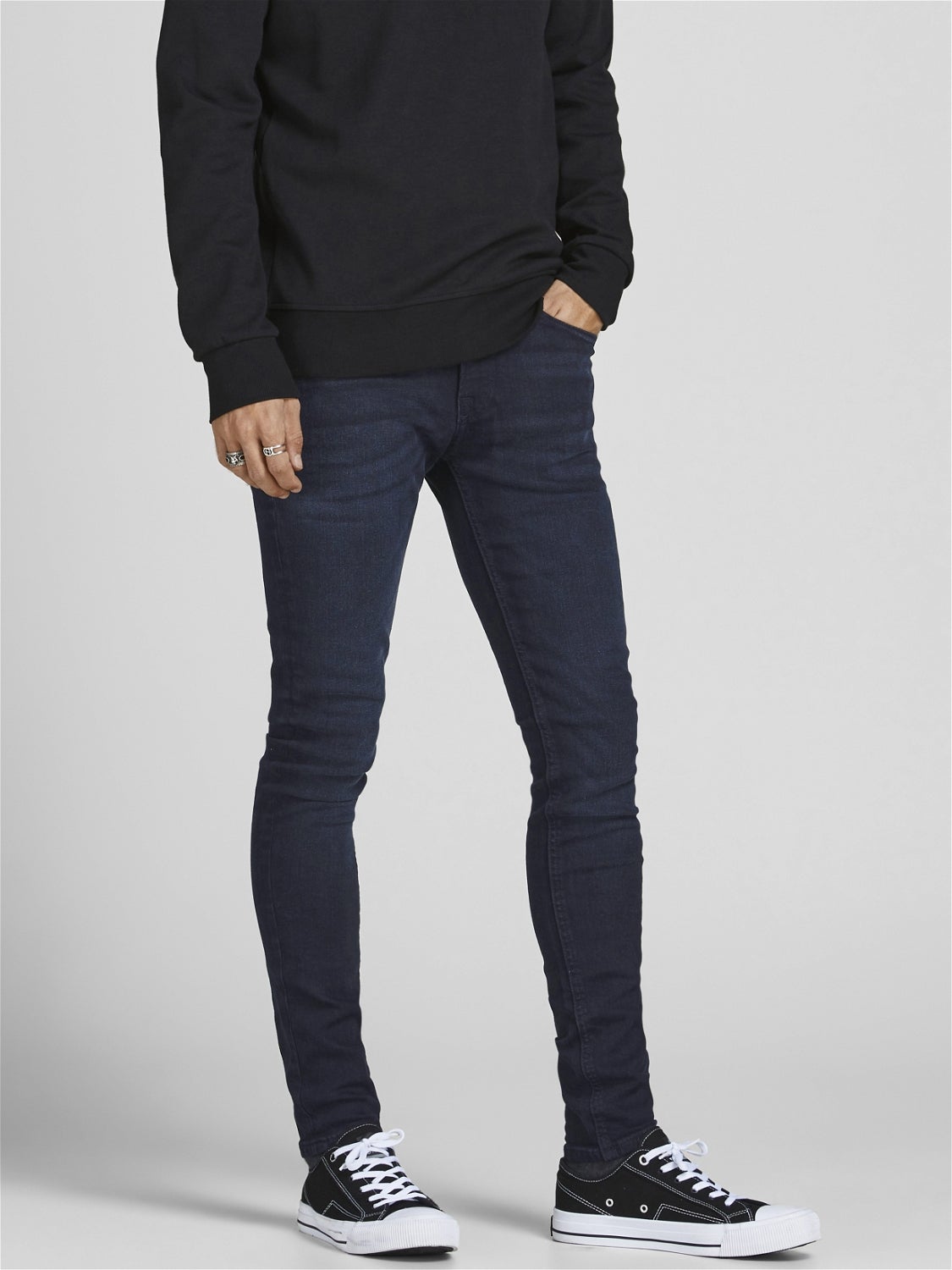 Jack & Jones Jeggings & Skinny & Slim sconto 51% Blu navy W31/L32 MODA UOMO Jeans Consumato 