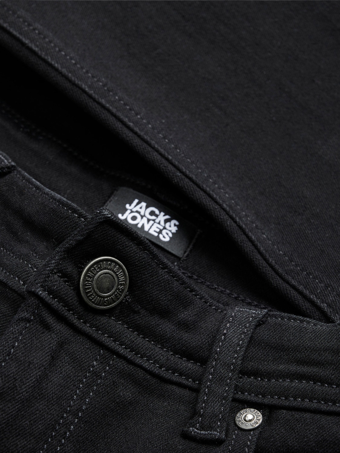 Jack & Jones JJICLARK JJORIGINAL AM 829 Regular fit Jeans Für jungs -Black Denim - 12204648