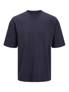 Jack & Jones Einfarbig Rundhals T-shirt -Perfect Navy - 12204679