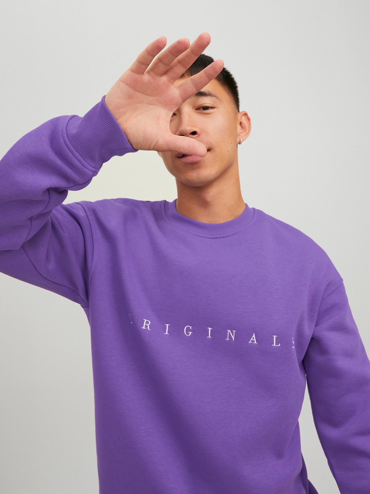 Jack & Jones Einfarbig Sweatshirt mit Rundhals -Deep Lavender - 12204796