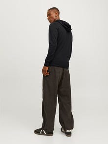 Jack & Jones Logo Vetoketjullinen huppari -Black - 12204926