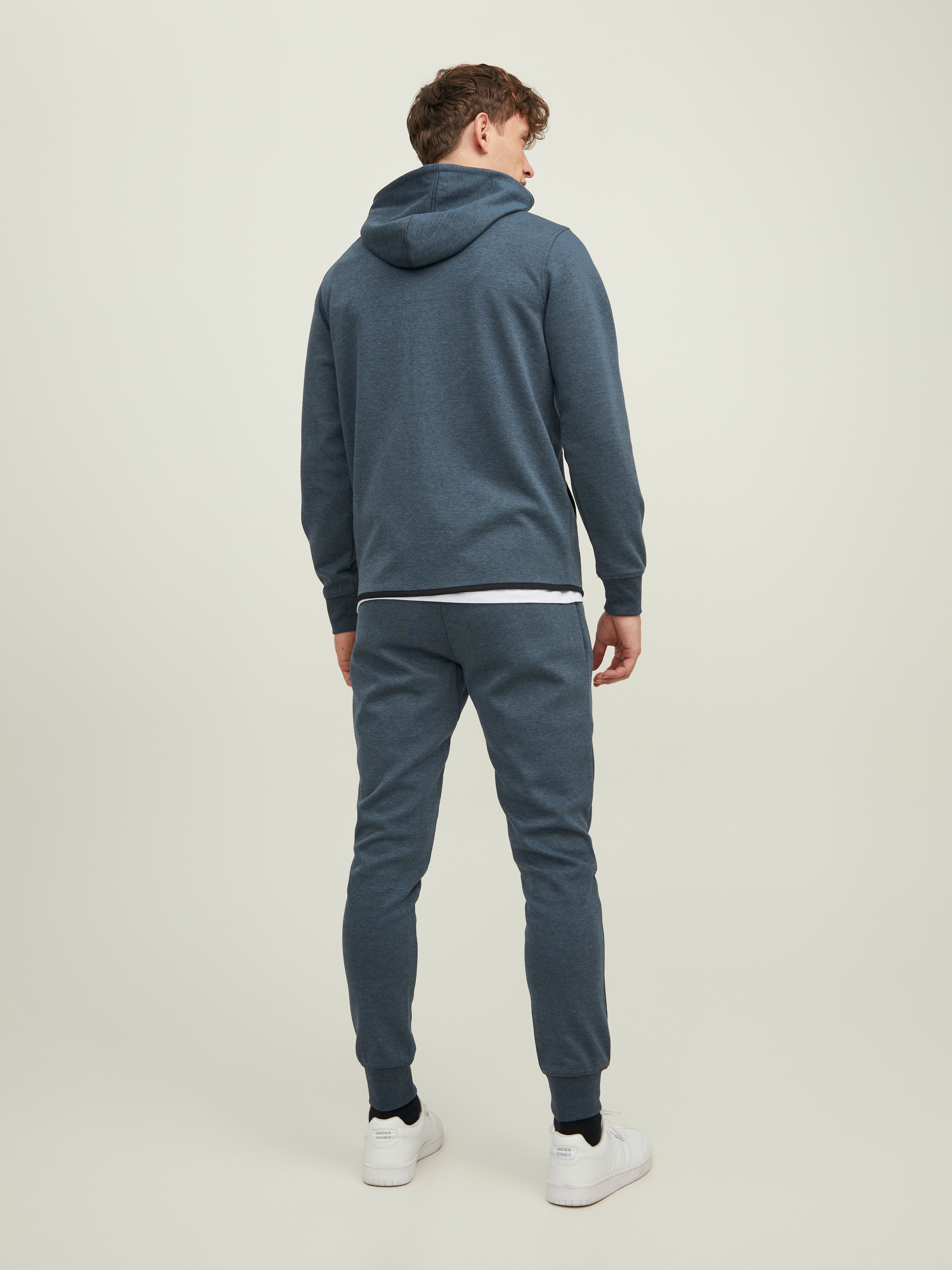 High neck zip Hoodie | Dark Blue | Jack 