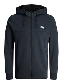 Jack & Jones Logo Zip hoodie -Dark Navy - 12204926