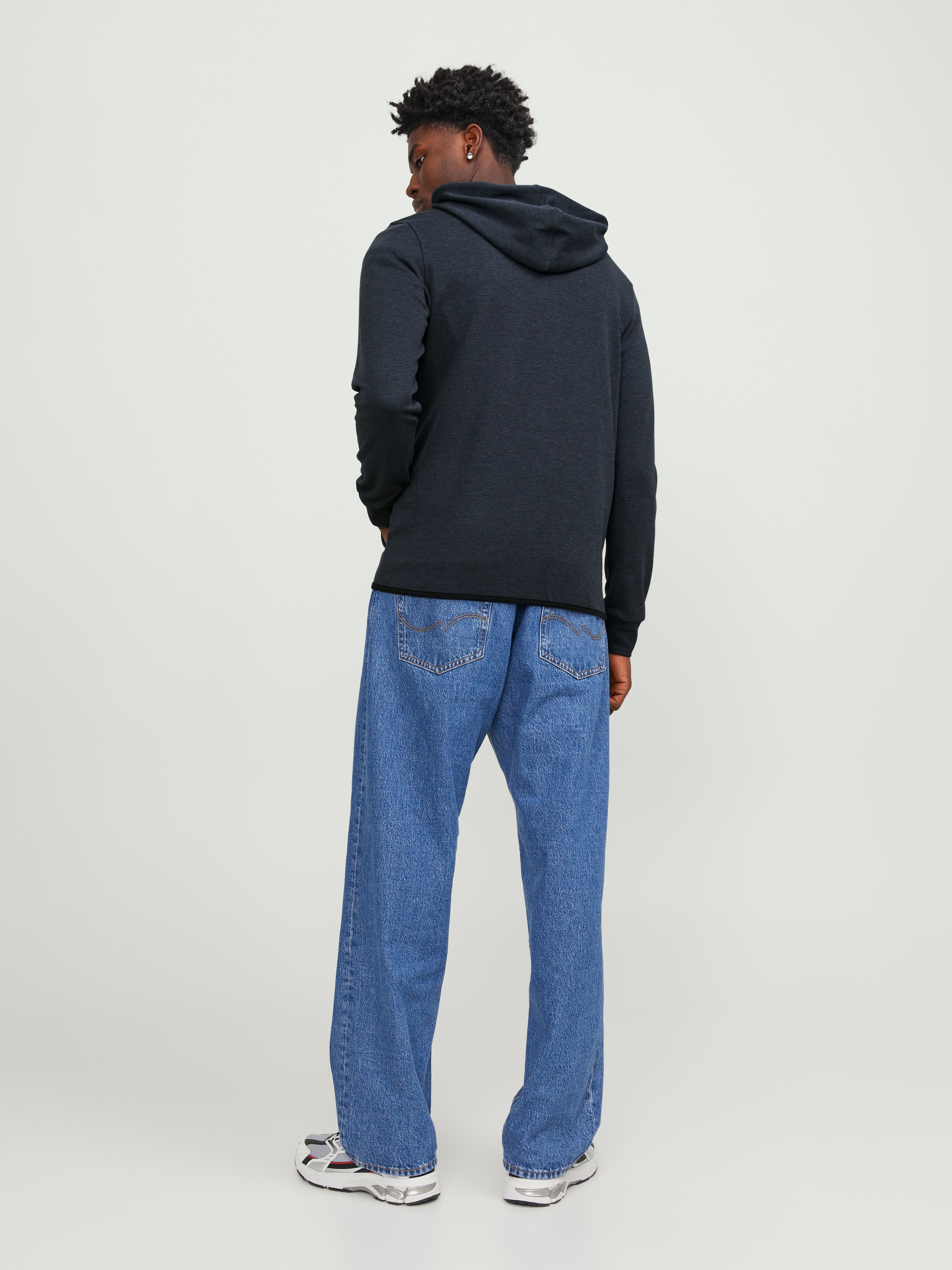 Logo Kapuzenpullover mit Reißverschluss | Dunkelblau | Jack & Jones®