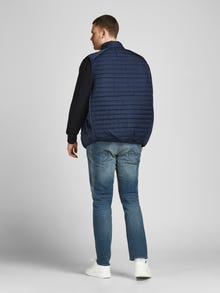 Jack & Jones Plius Dygsniuota liemenė -Navy Blazer - 12205347