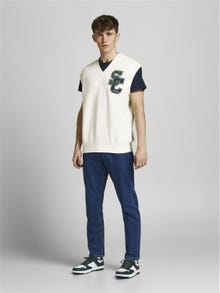 Jack & Jones Nyomott mintás Mellény -Whisper White - 12205493