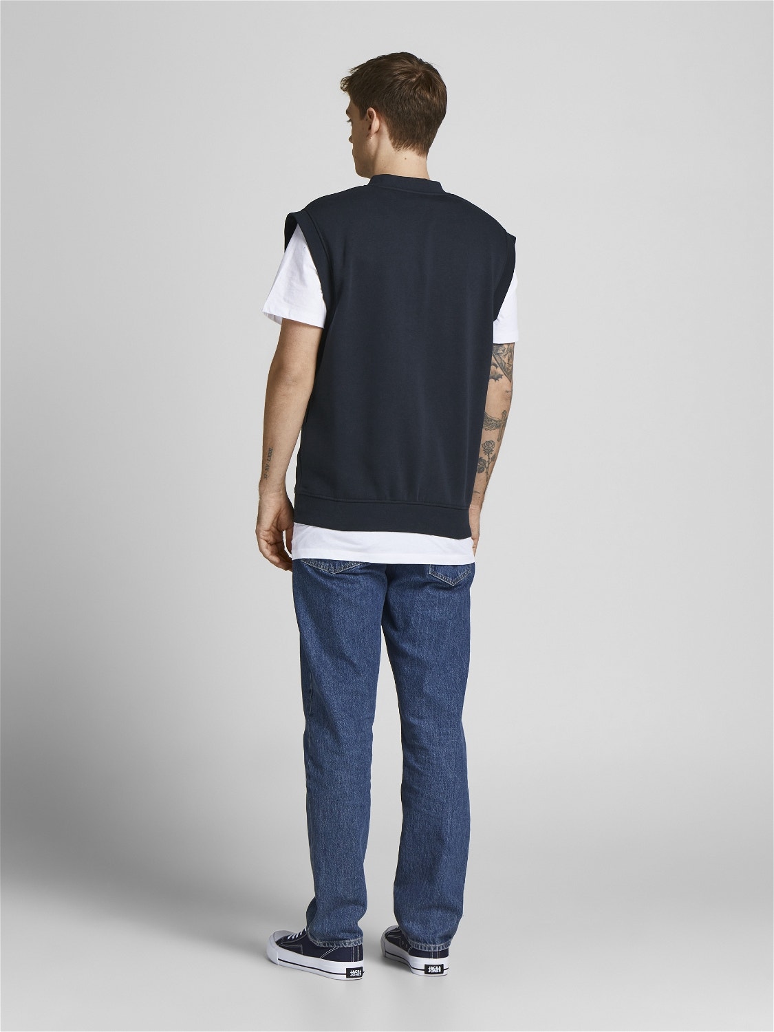 Jack & Jones Printed Vest -Navy Blazer - 12205493