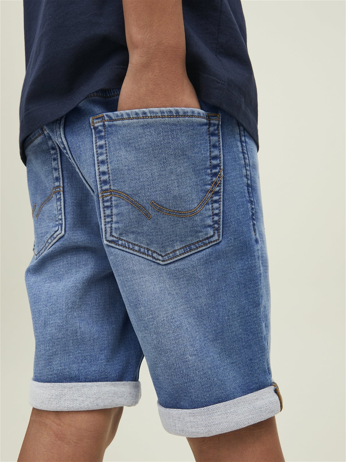 Jack & Jones Garçon Vêtements Pantalons & Jeans Pantalons courts Shorts en jean Boys Rick Icon Shorts En Jean Men blue 