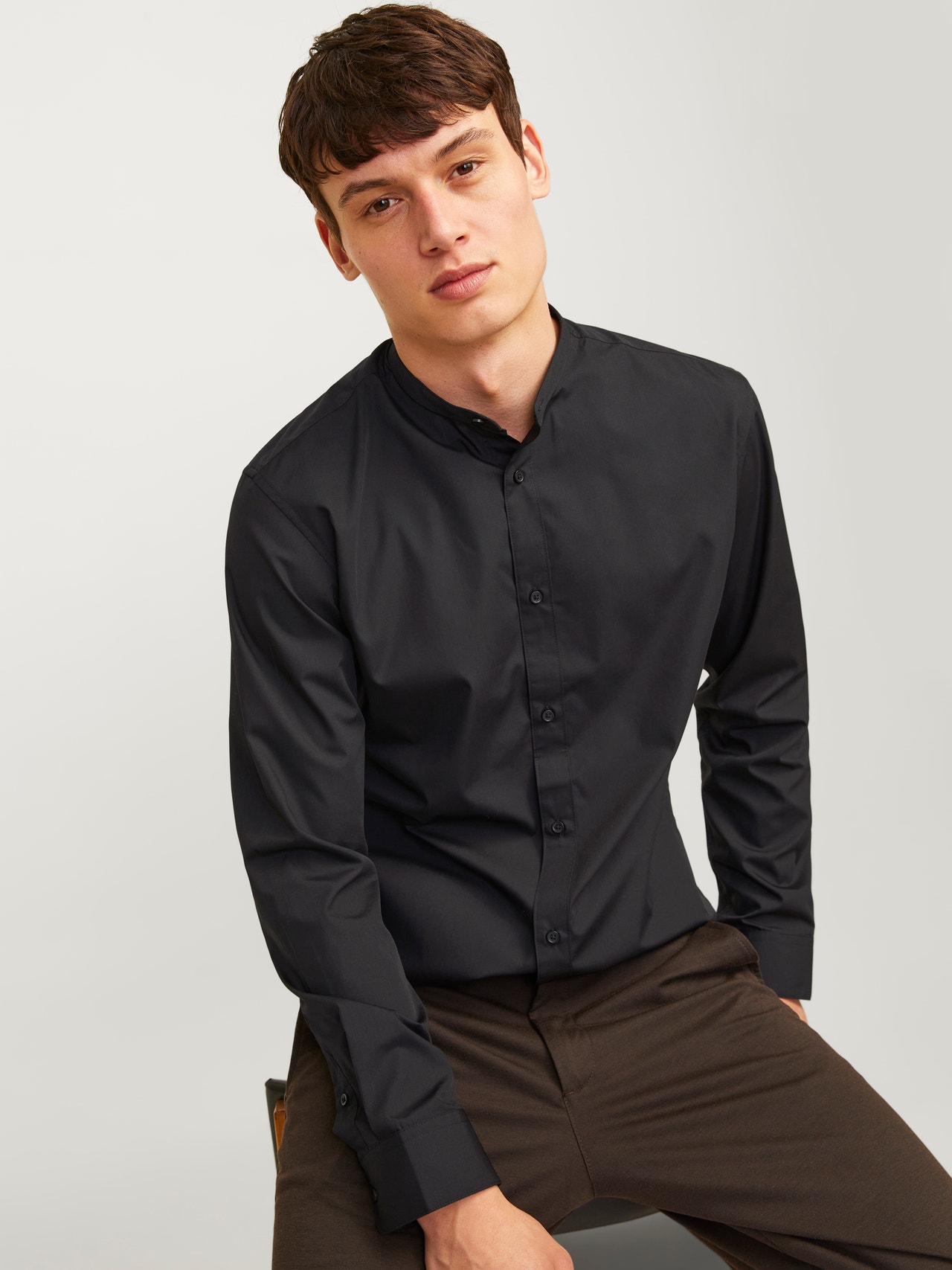 Jack & Jones Slim Fit Casual skjorte -Black - 12205921