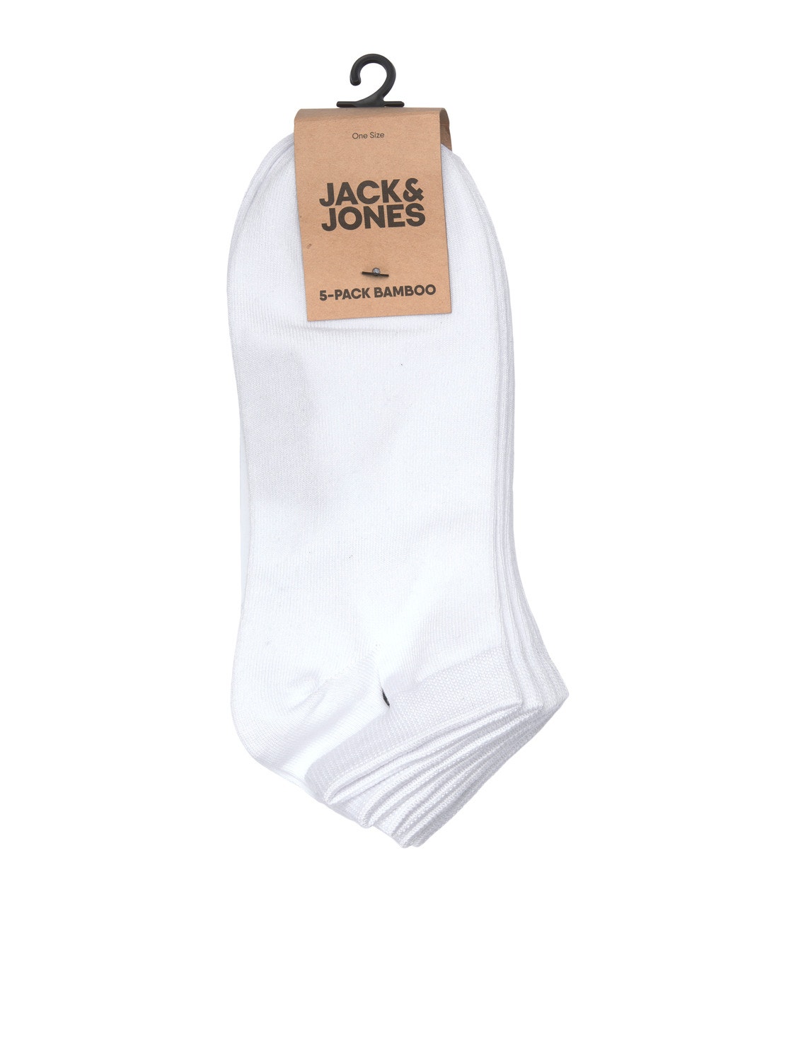 Jack & Jones 5-pak Strømper -White - 12206139
