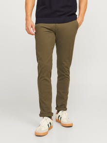 Jack & Jones Priglundantis kirpimas Chino kelnės -Olive Night - 12206198