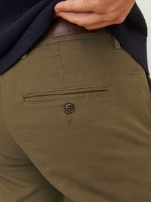 Jack & Jones Priglundantis kirpimas Chino kelnės -Olive Night - 12206198