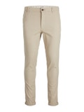 JACKJONES-12186479-176623 Men's Jack & Jones Chino Trousers plain beige