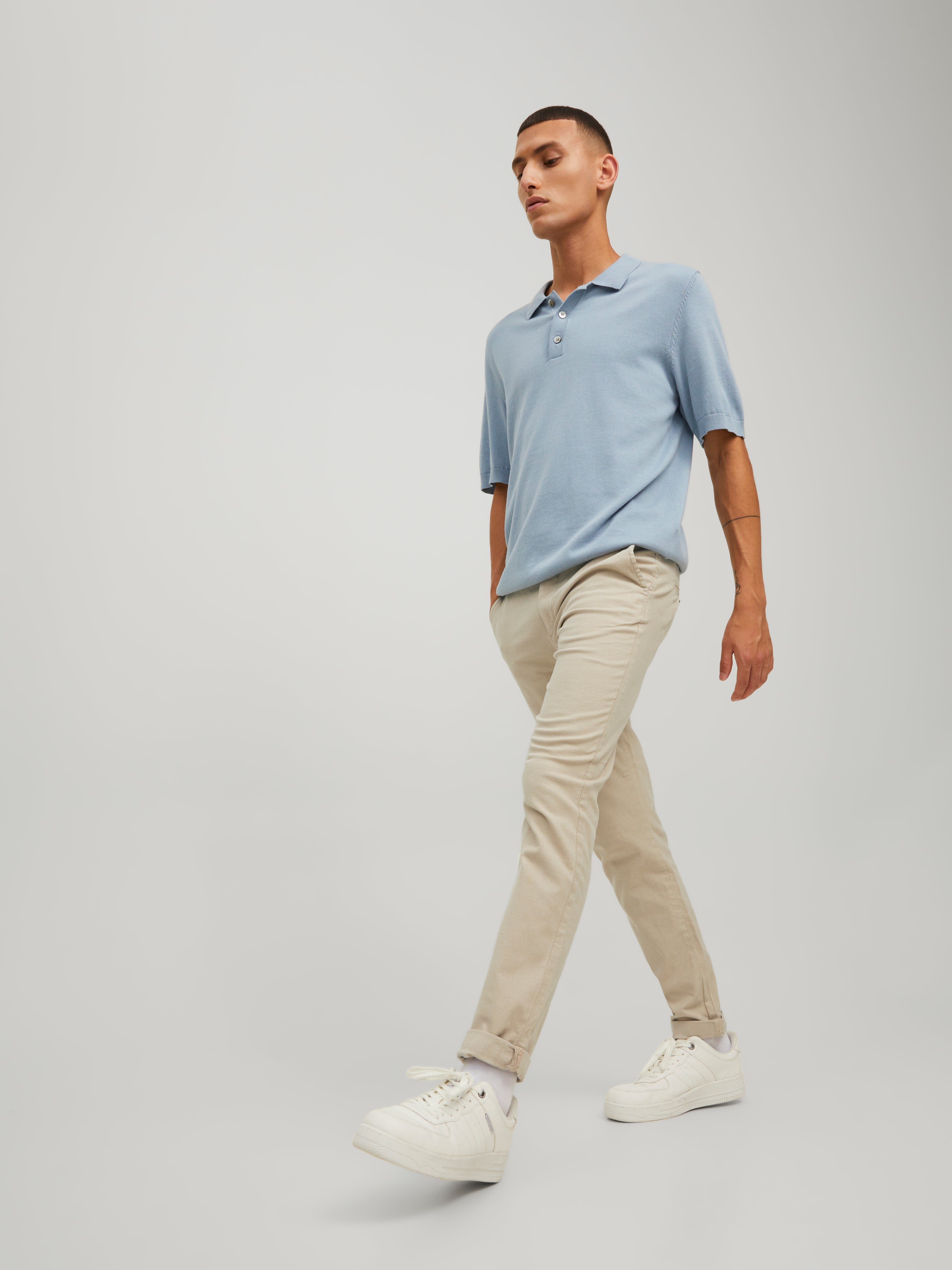 Jack & Jones Slim Fit Plátěné kalhoty Chino -Dune - 12206198